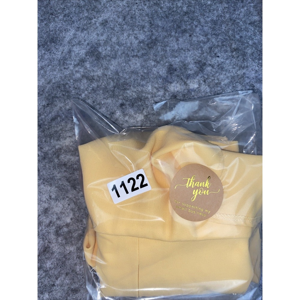 Vintage ESCADA Margetha Ley Germany Yellow Ruffle Hem Mini Wool Skirt Size 42 - Picture 9 of 9